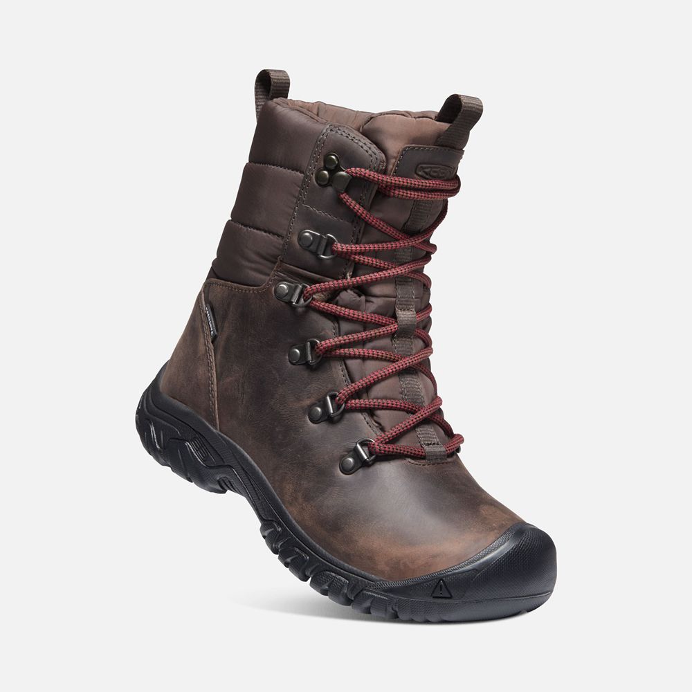 Bottes de Randonnée Keen Femme Marron | Greta Waterproof | DAUVF-1523